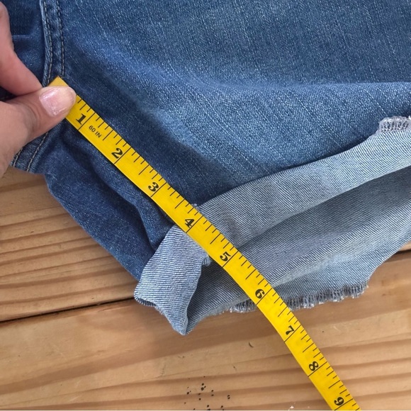 St. John's Bay Blue Jean Shorts Distressed Cut-Off Style - Picture 7 of 7